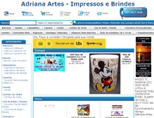 Tablet Screenshot of adrianaartes.com.br